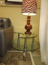 Tiered Glass Accent Table