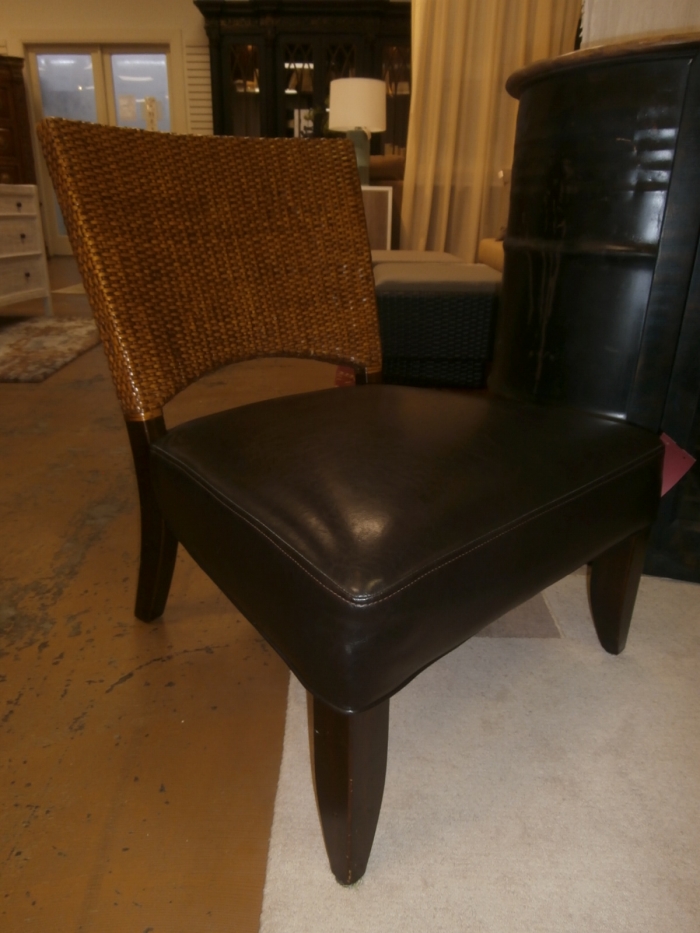 Pier 1 Rattan Chair At The Missing Piece, Pier One Leather Chair
