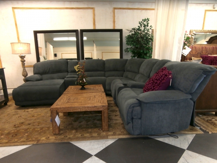 Kanes Sectional At The Missing Piece, Grenada 6 Piece Power Reclining Sectional Sofa With Chaise