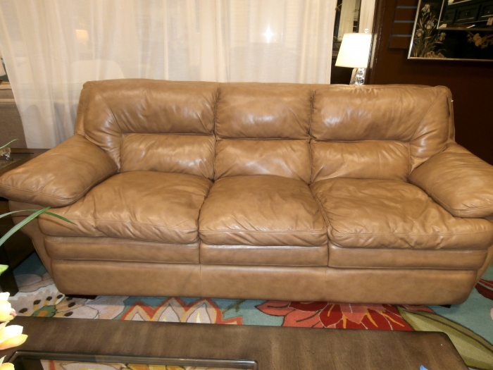 kanes leather sofa 5 seat