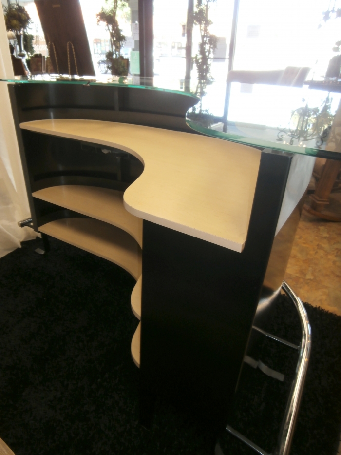 Glass Top Metal Bar at The Missing Piece