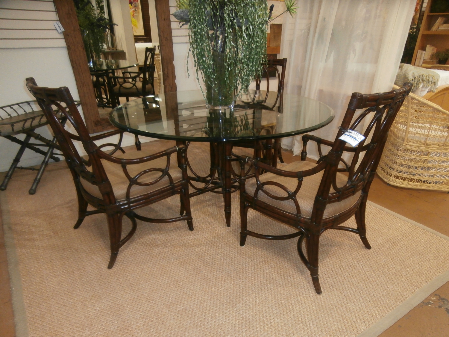 Tommy Bahama Dining Table And 3 Chairs at The Missing Piece