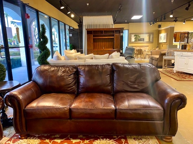 Thomasville Leather Sofa At The Missing