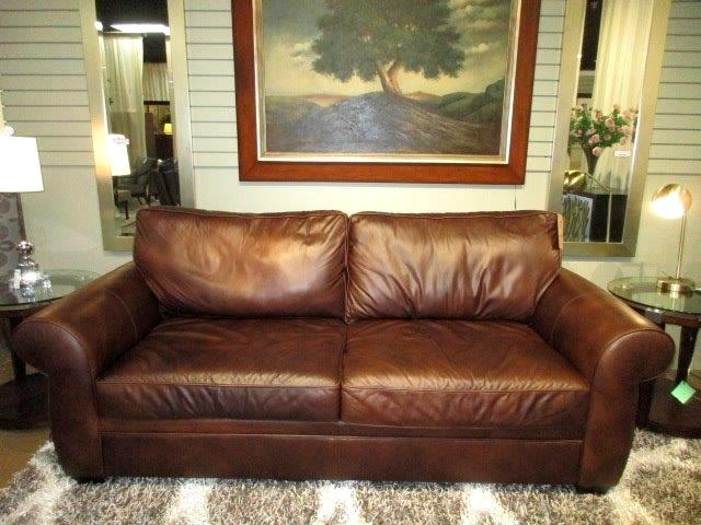 leather sofa compareable to pottery barn