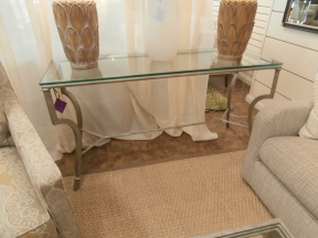 Metal Glass Sofa Table