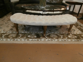 Vintage Tufted Bench
