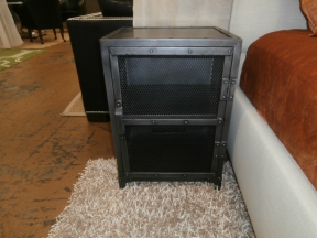 RH Hopper Metal Nightstand