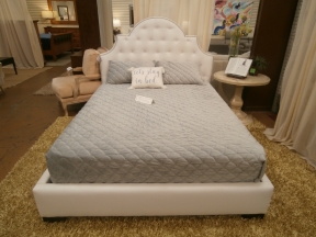 Upholstered Tufted Bed