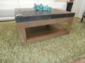 Arhaus Thayer Stone  Top Coffee Table