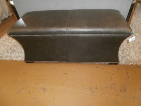 Bernhardt Leather Nailhead Bench
