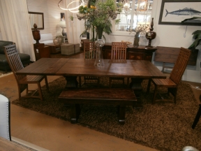 RH Trestle Dr Table/4Chairs/Bench