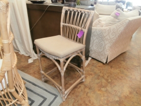S/2 Rattan Barstools