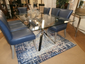 Glass Dining Table Chrome