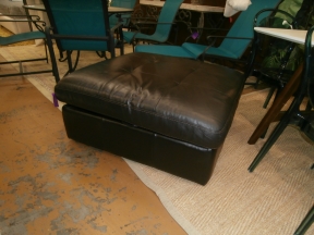 Natuzzi Leather Ottoman