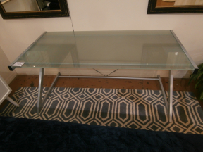 Metal/ Frosted Glass Desk