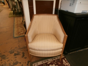 Striped Accent Chair