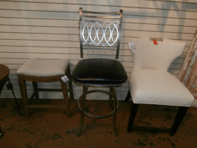 S/2 Metal Swivel Barstool