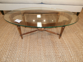 Glass/Wood Coffee Table