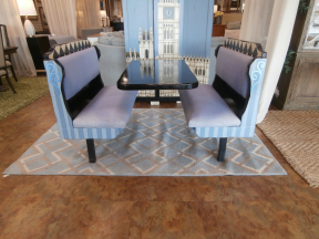 Bistro Table W/Attached Benches