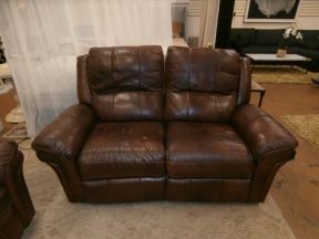 Leather Power Loveseat