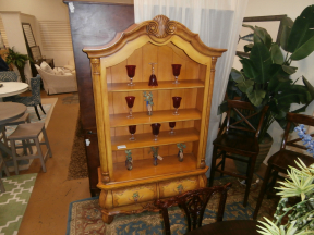 French Country Bookcase W/Drawers