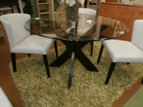 Glass Top Dining Table