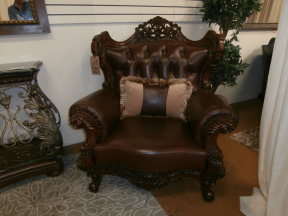 FOA Jericho Leather Chair