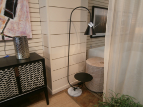 Bedside Floor Lamp W/Table