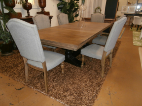 Ashley DR Table/6 Chs/1 Lf