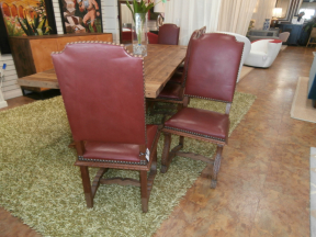 S/6 Nailhead Trim Dr Chairs