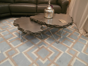 S/2 Palecek Lave Coffee Table