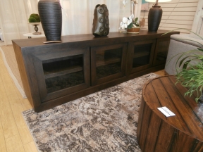 RH Reclaimed Oak 4 Dr Cabinet
