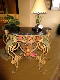 Stone Top Entry Table