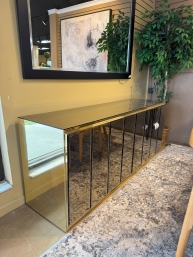 Four Door Mirrored Cabinet