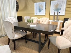 Crate & Barrel DR Table W/Drawers