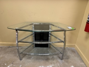 Modern Corner Media Stand