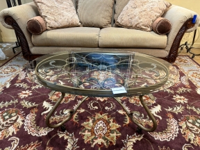 Glass/Metal Coffee Table