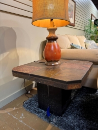 Slate Top End Table