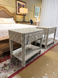Tetris Bone Inlay Nightstand
