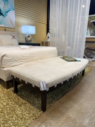 Hancock & Moore Suede Bench