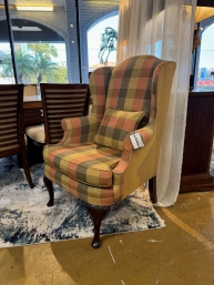 Two Tone Wingback Chair