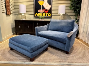 Lee Industries Chair W/Ottoman