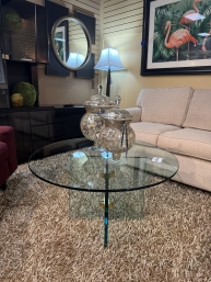 Glass On Glass Coffee Table