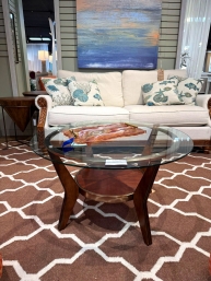 Ashley MCM Glass Coffee Table