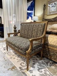 Animal Print Settee