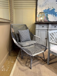 West Elm Huron Chair W/Ottoman