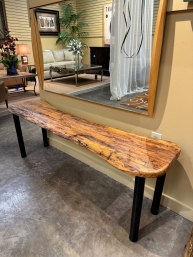 Hickory Wood Bench
