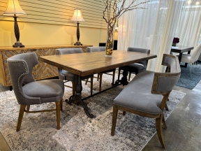 HTD Table w/4 Four Hands Chairs+Bench