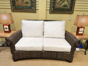 Outdoor Wicker Loveseat