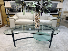 Modern Tiered Glass Coffee Table